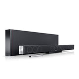 Teufel CINEBAR TRIOS 3.1 set - Soundbar met draadloze vlakke subwoofer, aluminium behuizing, Dolby Audio, NFC, Bluetooth aptX, HDMI 3D ARC CEC - Titanium