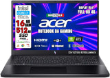 Acer Nitro V15 Gaming-notebook, processor Intel I7-13620H, RAM 16 GB Ddr5, 512 GB SSD, 15,6 144 Hz IPS, Nvidia GeForce RTX 2050 4 GB GDDR6, Win 11 Pro, toetsenbord met achtergrondverlichting,