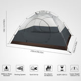 Bessport Tentzeil, waterdicht, 210D campingtent, tarp voor Oxford-doek, grondzeil met draagtas, voor 1-2-3-4 personen, tent, wandelingen, camping, picknick, reizen