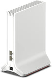 AVM FRITZ!Repeater 3000 AX International - Multiroom MESH Wi-Fi 6 (WLAN AX) unit met drie radio-eenheden tot 2400 Mbit/s (5 GHz) + 1200 Mbit/s (5 GHz) + 600 Mbit/s (2,4 GHz) + Gigabit-LAN wit/rood