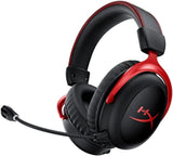 HyperX Cloud II draadloze gamingheadset voor PC, Xbox Series X|S, Xbox One, lange batterijduur tot 30 uur, 7.1 surround sound, afneembare ruisonderdrukkende microfoon, zwart/rood