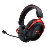 HyperX Cloud II draadloze gamingheadset voor PC, Xbox Series X|S, Xbox One, lange batterijduur tot 30 uur, 7.1 surround sound, afneembare ruisonderdrukkende microfoon, zwart/rood