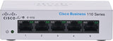 Cisco Business CBS110-5T-D Unmanaged Switch | 5 GE-poorten | Desktop | Ext. Voeding | Beperkte levenslange bescherming (CBS110-5T-D)