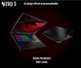 Acer Nitro 5 AN517-55-74QE Gaming Laptop 17,3 inch Full HD IPS 144 Hz, Gamer Laptop (Intel Core i7-12650H, NVIDIA GeForce RTX 4060, 16 GB RAM, 512 GB SSD, Windows 11) - Gaming PC Zwart