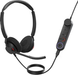 Jabra Engage 50 II bedrade stereo headset met Link Call Control, noise cancelling 3-microfoontechnologie en USB-C kabel - lichtgewicht - MS Teams gecertificeerd, werkt met andere platforms - zwart