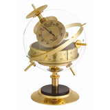 TFA Dostmann analoge weerstation SPUTNIK, 20.2047.52, voor binnen met thermometer, hygrometer en open barometer, hoogwaardige afwerking, klassiek tafelmodel, goud, uit plexiglas en messingkleurig