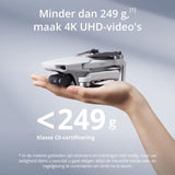 DJI Mini 4K, drone met 4K UHD-volwassenencamera, minder dan 249 g, 3-assige gimbalstabilisatie, 10 km videotransmissie, automatische terugkeer, windbestendig, 31 min vliegtijd, C0, slimme vlucht