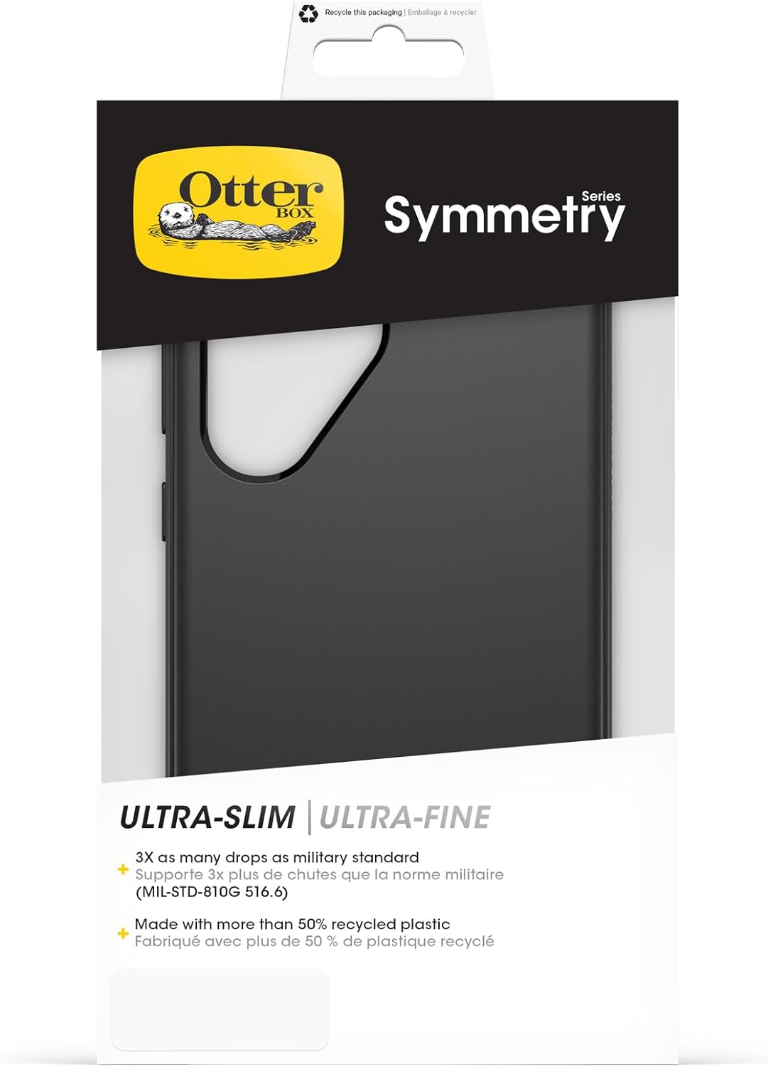 OtterBox Symmetry Case voor Samsung Galaxy S24 Ultra, Schokbestendig, Valbestendig, Beschermende dunne hoes, 3x Getest volgens militaire standaard, Roze