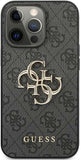 Guess GUHCP13X4GMGGR hoes voor iPhone 13 Pro Max 6,7 inch grijs 4G Big Metal Logo