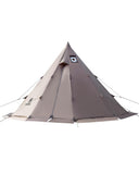 OneTigris Tent tipitent noktent voor 4-6 personen, piramidetent met tentstang, 4 seizoenen, campingtent, 3000 mm waterkolom, voor outdoor, camping, wandelen, trekking