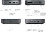 M-TECK USB-C Dual HDMI Docking station (100W) + 3 x USB-A + Ethernet + Audio + SD/MicroSD + 1 x USB-C