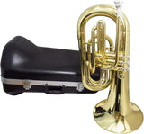 Studententrompet Bb Marching Euphonium Muziekinstrumenten met Koffer en Mondstuk Geel Messing Body Lacquer Finishes Messing Trompet