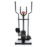 Klarfit Ellifit FX 250 - Nordic Walking crosstrainer, crosstrainer, handpolsmeter, trainingscomputer, 8 weerstandsniveaus, voor mensen tot 110 kg, zwart-oranje