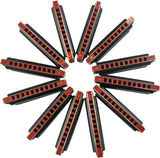 East Top 10 Hole Blues Harmonica Set met alle 12 toetsen muziekinstrumenten