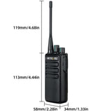 Retevis RB629 Portofoon, PMR446 Heavy Duty Walkie Talkie met Draadloze Kloonfunctie, VOX, Noodalarm, Lange Afstand Walkie Talkies met Luidsprekermicrofoon voor Bouwplaats (4 Stuks, Zwart)