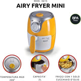 Ariete 4615 Airy Fryer Mini, 1000 W, 2 liter, geel