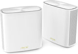 ASUS ZenWiFi XD6 Whole Home Mesh WiFi 6 System (2 Pack) AX5400 Dual-Band – Dekking tot 5,400 Sq. ft. / 4+ kamers, eenvoudige configuratie, levenslange netwerkbeveiliging en ouderlijk toezicht