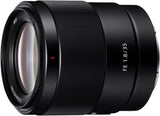 Sony SEL-35F18F Standaard Lens Single (Vaste Brandpuntsbreedte, 35 mm, F1.8, Volledig Formaat, Geschikt voor A9, A7, A6000, A5100, A5000 en Nex Series, E-Mount) Zwart