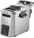 De'Longhi F44532CZ Friteuse 5 l, metaal, zilver