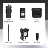 Retevis RT29D Krachtige Walkie Talkie DMR, IP67 Waterdicht, UHF, 3200mAh, Digitale Walkie Talkies met Goede Codering voor Hotel, Magazijn, Boerderij (Zwart, 2 Stuks)