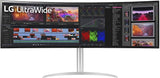 LG 49BQ95C-W computer monitor 124.5 cm (49") 5120 x 1440 pixels UltraWide Dual Quad HD White