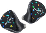 Linsoul ZiiGaat Doscinco In-Ear Monitor, 2DD+3BA hybride driver oortelefoon IEM, bedrade oordopjes, audiofiele tuning, met IEM-kabel voor muzikanten gaming (Doscinco, 4,4 mm)