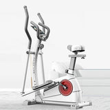 Step Fitness Machines, Elliptische Machine Trainer - Verstelbare 8 Niveaus Weerstand en Zittingen, met Digitale Monitor en Hartslag Handgrepen Magnetische Soepele Stille Aangedreven Elliptische Trai