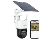 Reolink 3G/4G Solar Beveiligingscamera Outdoor met Auto-Tracking, 6X Hybride Zoom, 360° PTZ Geen WiFi Beveiligingscamera Draadloos met SIM-kaartsleuf, 2K Kleur Nachtzicht, AI Detectie, TrackMix LTE