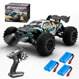 X-Verse 16101 PRO Op afstand bestuurde auto met borstelloze motor, 2,4 GHz, 1:16, 4WD RC auto, terreinwagen, offroad, 70 km/u, speelgoedauto, cadeau voor kinderen en volwassenen, 3 batterijen