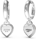 GUESS Oorbellen hart Fine Heart JUBE01426JWRHT-U / JUBE01426JWYGT-U, Eén maat, Niet-Edelmetaal, is geen edelsteen