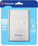 Verbatim Store ´n´ Go Portable 1TB silber