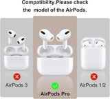 Lederen Case voor AirPods Pro, ICARERSPACE Premium Echt Lederen Schokbestendige Beschermhoes Cover voor Apple AirPods Pro Oortelefoon Opladen Case (LED Zichtbaar) Ondersteuning Draadloze Oplader Bruin