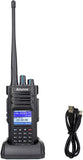 Retevis Ailunce HD1 10W DMR amateurradio, dual-band, digitale tweewegradio, type-C 3200mAh batterij, IP67 waterdicht, 16 toetsen DTMF, compatibel met andere hamradio en tweewegradio (1 stuks, zwart)