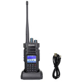 Retevis Ailunce HD1 10W DMR amateurradio, GPS, dual-band, digitale tweewegradio, type-C 3200mAh batterij, IP67 waterdicht, 16 toetsen DTMF, compatibel met hamradio (1 stuks, zwart)