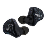 Linsoul ZiiGaat Cincotres 2DD+3BA in Ear Monitor, HiFi IEM Oortelefoon met Studio Tuning, Bedrade Gaming Oordopjes, Afneembare 2-pins Kabel voor Muzikant Audiofiel (zwart, 3,5 mm)