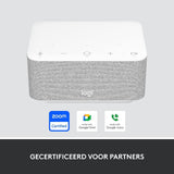 Logitech - Logi Dock Focus Room Kit voor Kleine Vergaderruimtes met Docking Station, Laptop Dock, Logitech Brio Webcam, USB-C Kabel, producten gecertificeed voor Zoom, Google Voice en Google Meet -Wit