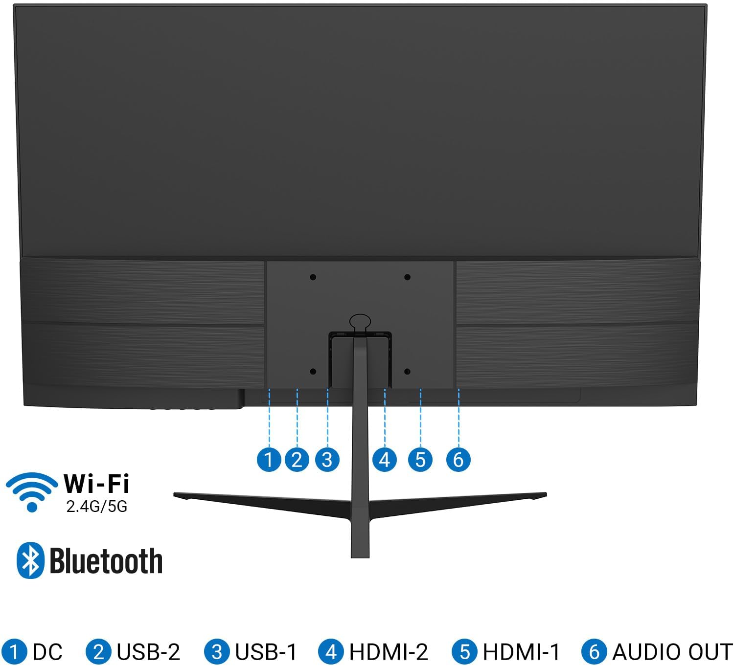 ANTTEQ AV32 Smart TV 32 Inch (80 cm) Televisie met Netflix, Prime Video, Rakuten TV, Disney+, Youtube, Wifi, Triple-Tuner DVB-T2 / S2 / C, Dolby Audio