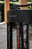 Evolar EVO-HD35 staande verwarming, infrarood staande warmtestraler, elektrische warmtestraler met 360 graden oscillatie, warmtestraler voor terras, balkon, staande verwarming met omvalbeveiliging,