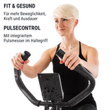 Capital Sports Azura Air Bike Hometrainer - Fiets Ergometer met Trainingscomputer, Opvouwbare Hometrainer met 8 Kg Vliegwielmassa, 8-Staps Instelbare Weerstand, Zwart/groen