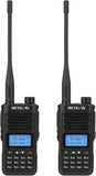 Retevis RA89 Hamradio, Krachtig, IP68 Waterdicht, Dual-band Amateurradio, VFO, 2500 mAh Batterij, Type-C Oplaadbare Walkietalkie, Eenvoudig te Koppelen voor Noodhulp, Off-road (2 Stuks, Zwart)