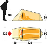 Ferrino 99108HVV Camping- en wandeltent voor volwassenen, uniseks, groen (groen), eenheidsmaat