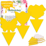 Blooven Vliegenvangers, 30 Stuks Kleverige Vliegenvallen, Gele sticker, Gele Tabletten Zeer Effectieve voor Vliegende Insecten, Rouwmuggen, Kleine Vliegen (30 Pack)