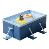 Foldable Non-Inflatable Pool - Non-Inflatable Hard Shell Pool for Adults and Kids | Summer Water Game Backyard Toys for Adults, Kids and Pets