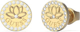 GUESS Oorbellen Lotus Flower Lotus JUBE01346JWRHT-U / JUBE01346JWYGT-U, Eén maat, Niet-Edelmetaal, is geen edelsteen