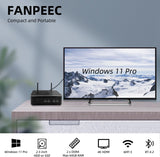 FANPEEC Mini PC Windows 11 Pro, PC i9 11900, 64GB RAM PC, 512GB SSD + 1TB HDD, Mini Computer 4K, Deaktops Dual-Band WiFi, BT4.2, RJ45 Gigabit LAN, 4 x USB3.2 + 4 x USB2.0