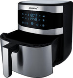 Steba Family HF 8000 Heteluchtfriteuse, 8 liter, met touchscreen, 8 programma's, timer 60 minuten, 1800 watt, friteuse zonder olie