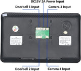 10-inch weergave Wired WiFi Video Deurbel Intercom Systeem met AHD 720P Wired IR-CUT CAMERA,A