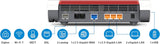 AVM Fritz!Box 7690 (Wi-Fi 7 Router met 5.760 Mbit/s (5GHz) & 1.376 Mbit/s (2,4 GHz), tot 300 Mbit/s met VDSL-supervectoring en ADSL2+, WLAN mesh, DECT-basis, Duitstalige versie)