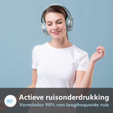 Srhythm NC25 Stereohoofdtelefoon met Actieve Ruisonderdrukking, Bluetooth 5.3, ANC-Headset Voor Over Het oor, met Hifi, Microfoon, 50 uur Speeltijd, Stemassistent, Gamemodus met Lage Latentie