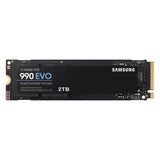 Samsung 990 EVO 2TB PCIe® 4.0 x4 / 5.0 x2, NVMe2.0 (up to 5000MB/s) NVMe M.2 (2280) Internal Solid State Drive (SSD) (MZ-V9E2T0BW)